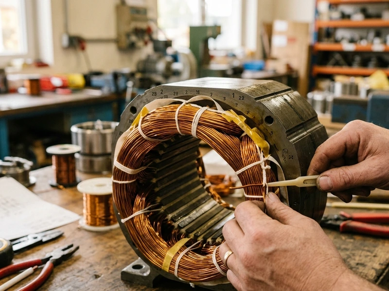 High precision pure copper coil rewinding with Class-H insulation sheets