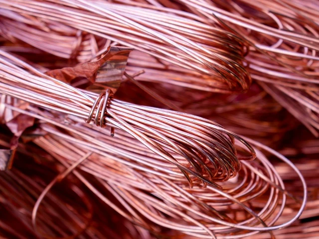 Copper coil winding wire detail